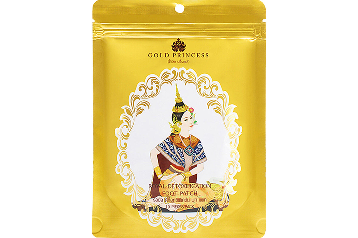 Gold Princess Royal Detoxification Foot Patch 10pcs Intlcosmetic