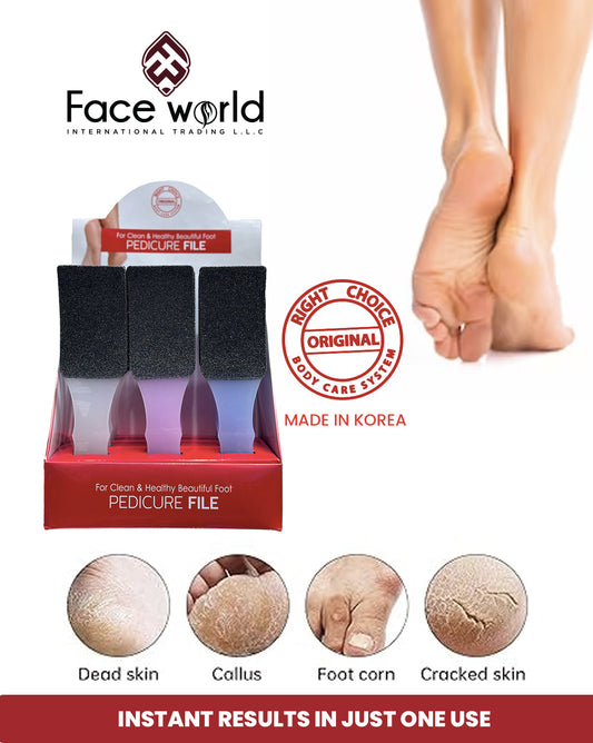 Right Choice Pedicure Foot File 12pcs Intlcosmetic