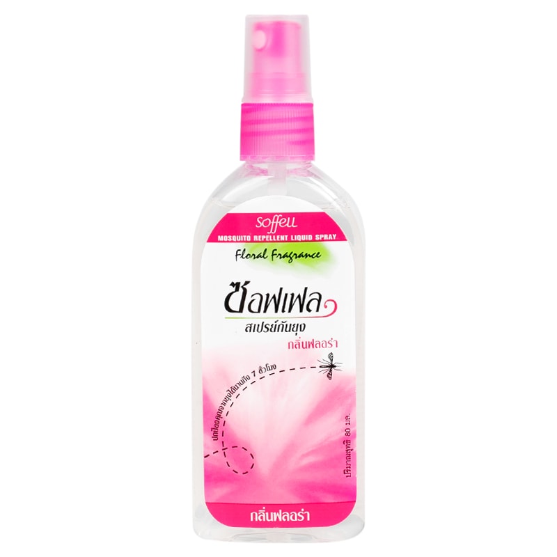 Soffell Mosquito Repellent Liquid Spray Floral 80ml Intlcosmetic