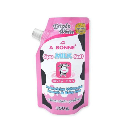 A Bonne Spa Milk Bath Salt Body Scrub Moisturizing Whitening Smooth & Baby Skin Natural Exfoliating 350g