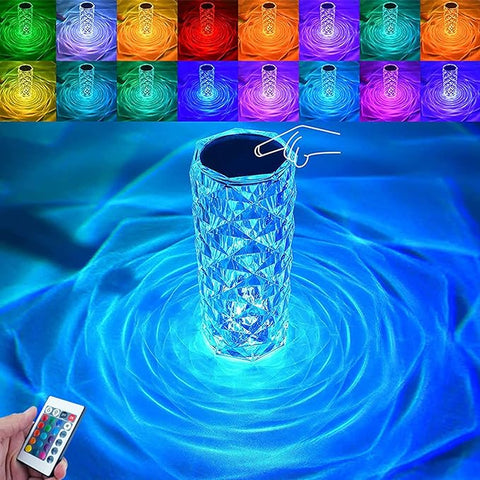 mothgel Touch Rose Crystal Drill Table lamp